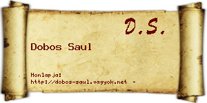 Dobos Saul névjegykártya