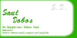 saul dobos business card